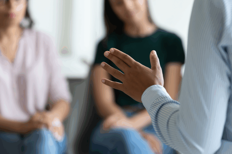 People in a meeting